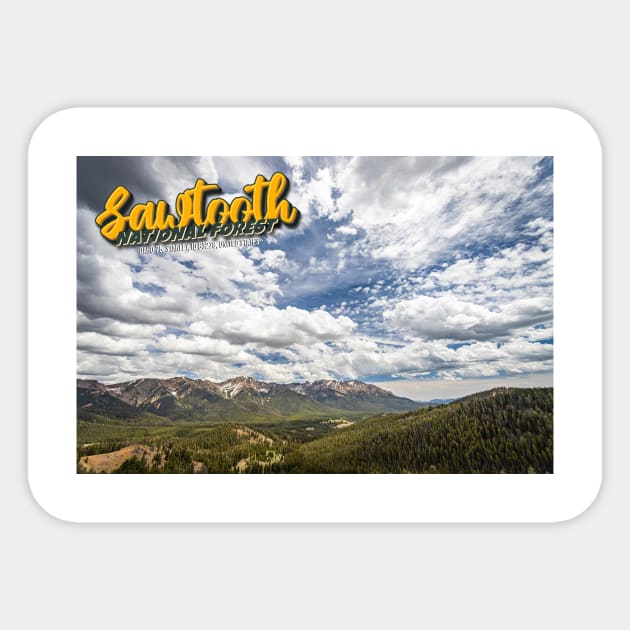 Sawtooth National Forest Sticker by Gestalt Imagery